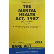 Commercial's The Mental Health Act, 1987 Bare Acts [Latest Edn. 2024]	